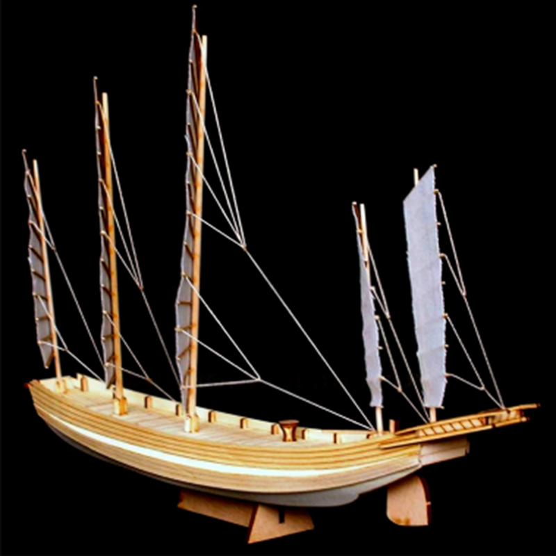 1 stücke chinesisches sandboot – Model Kit Yacht Bewertung und Preis